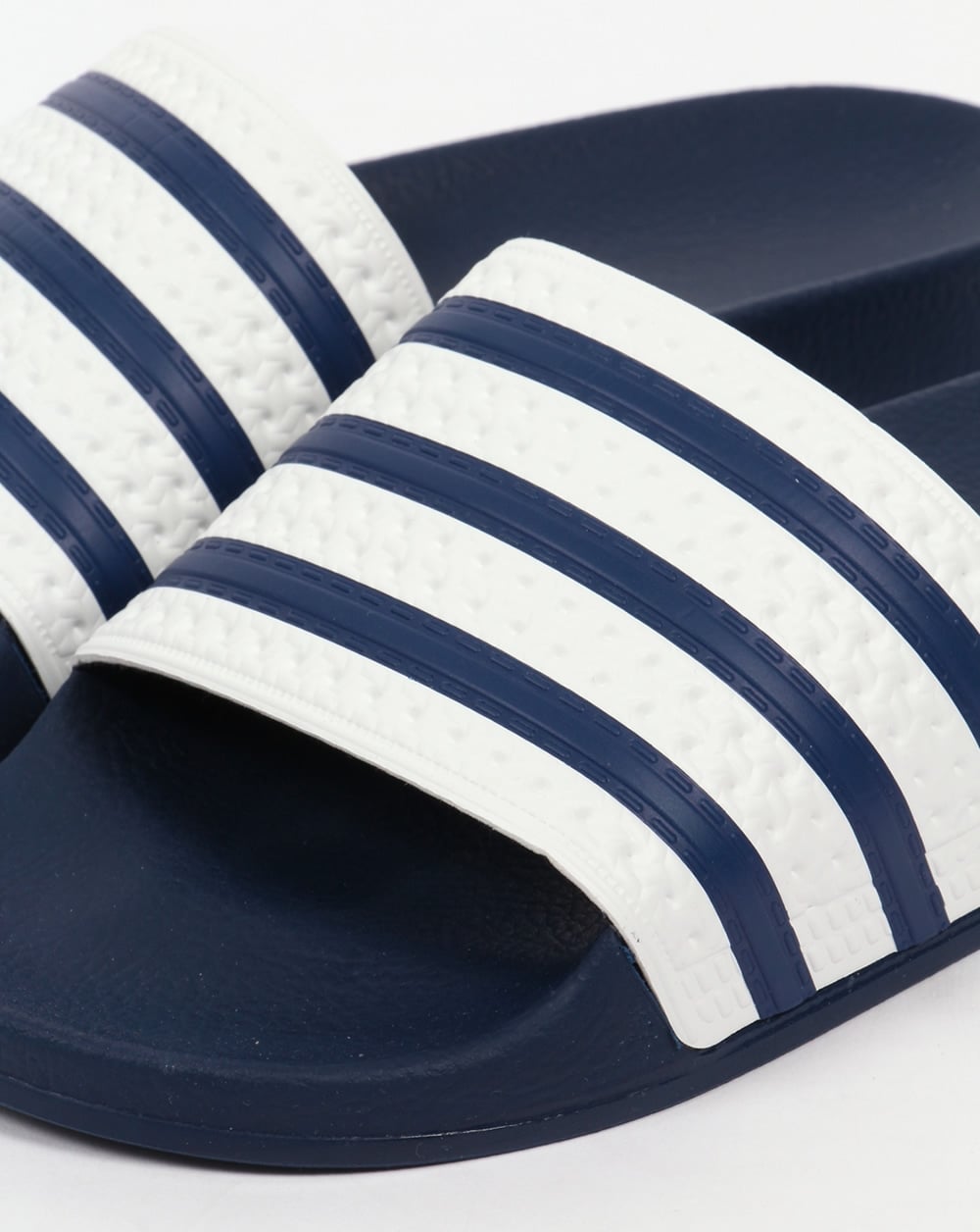 Adidas Adilette Slider Weiß/Marineblau