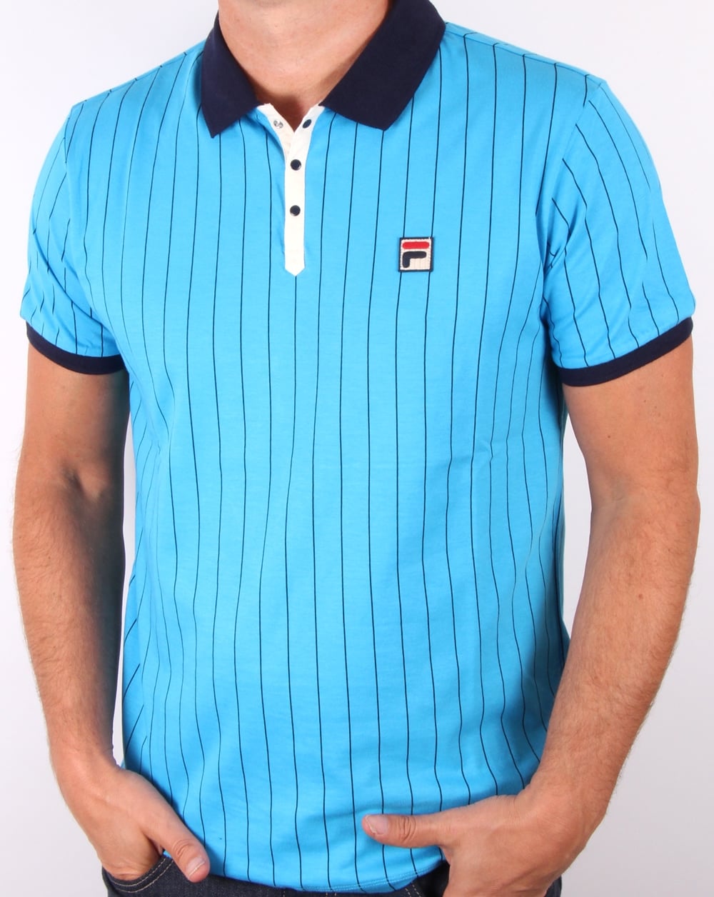 Fila Vintage Mk1 Settanta Poloshirt Malibu Blau