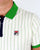 Fila Vintage Mk1 Settanta Polo Shirt Gardenia/green