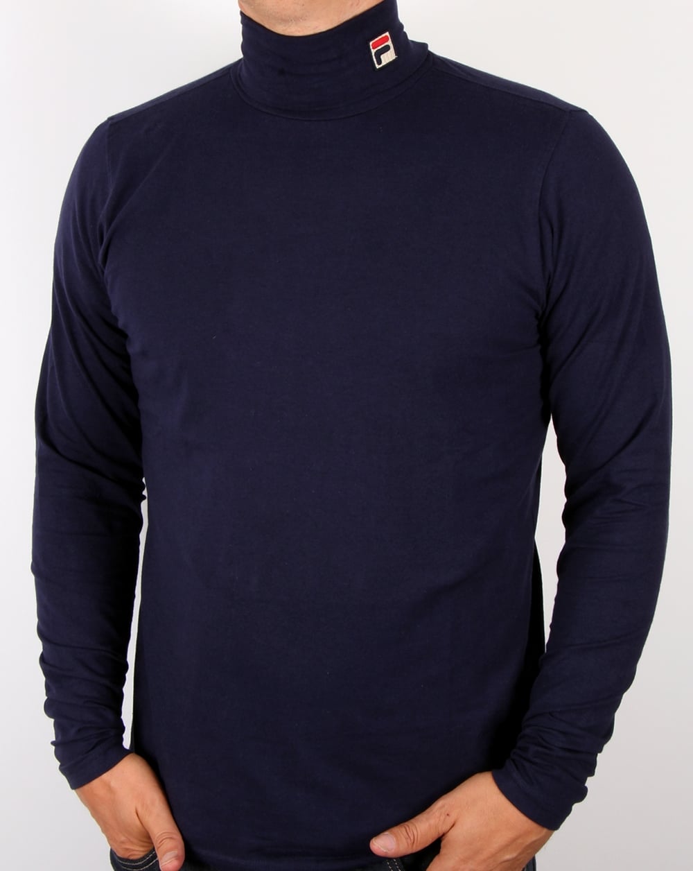 Fila Vintage Rollkragenpullover, Marineblau