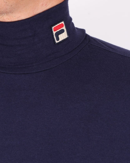 Fila Vintage Rollkragenpullover, Marineblau
