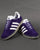 Adidas Gazelle Trainers Purple White/Ice Gum Sole