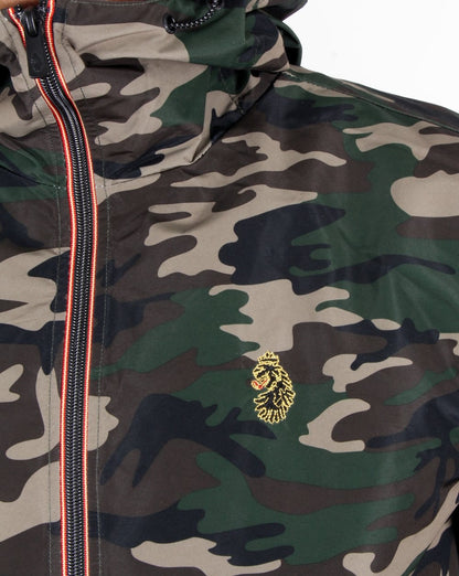 Luke Raleigh Kapuzenjacke Olivgrün Camo