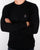 Luke Horton Cable Knit Jumper Black