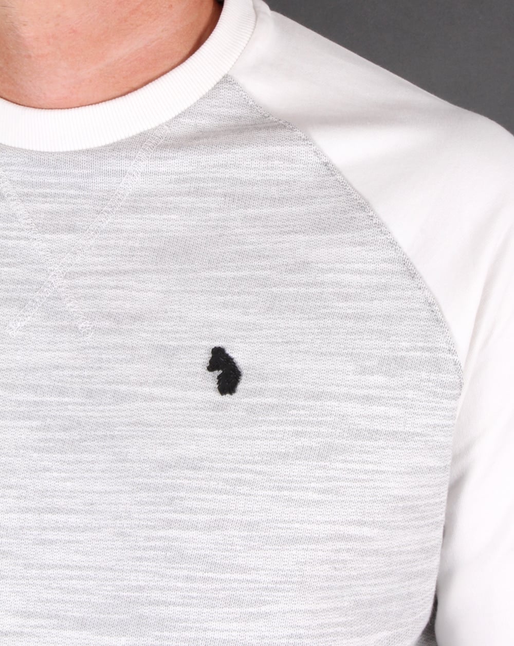 Luke – Spaced Guy – Sweatshirt aus Mischgewebe in mittelgrau meliert