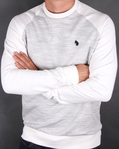 Luke – Spaced Guy – Sweatshirt aus Mischgewebe in mittelgrau meliert