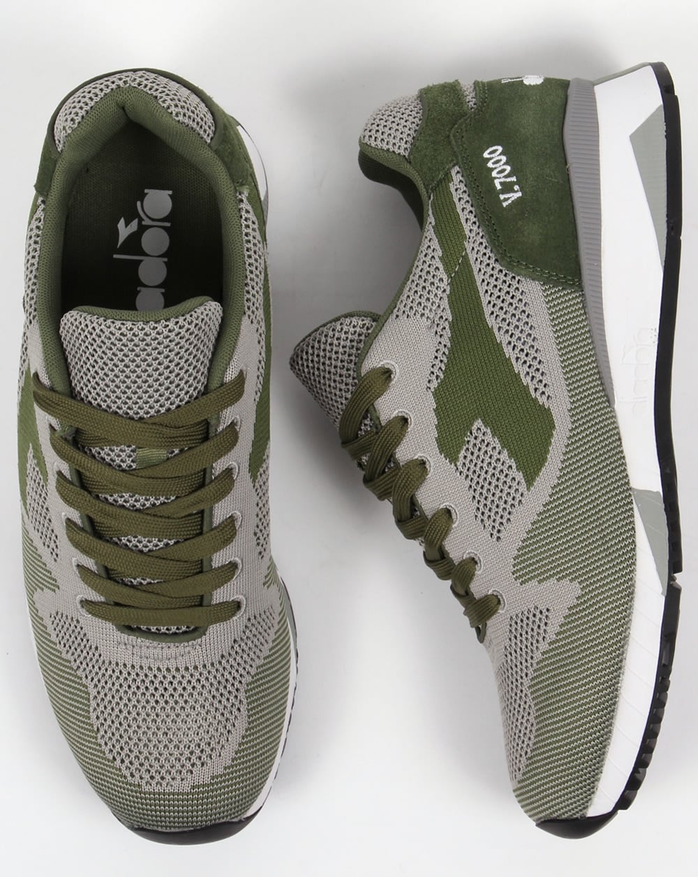 Diadora V7000 Weave Sneakers Olivgrün