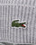 Lacoste Turn Up Ribbed Wool Beanie Silver
