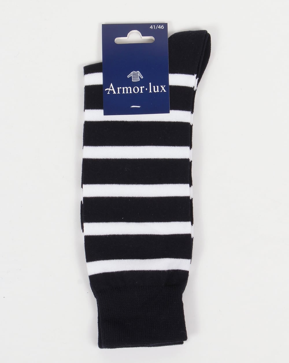 Armor-lux Gestreifte Socken Marineblau/Weiß