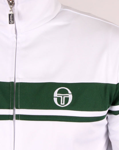 Sergio Tacchini Masters II Trainingsjacke Weiß/Grün