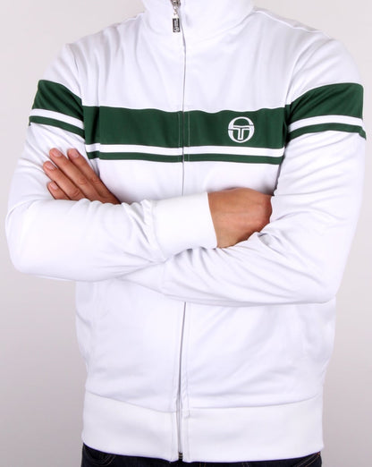 Sergio Tacchini Masters II Trainingsjacke Weiß/Grün