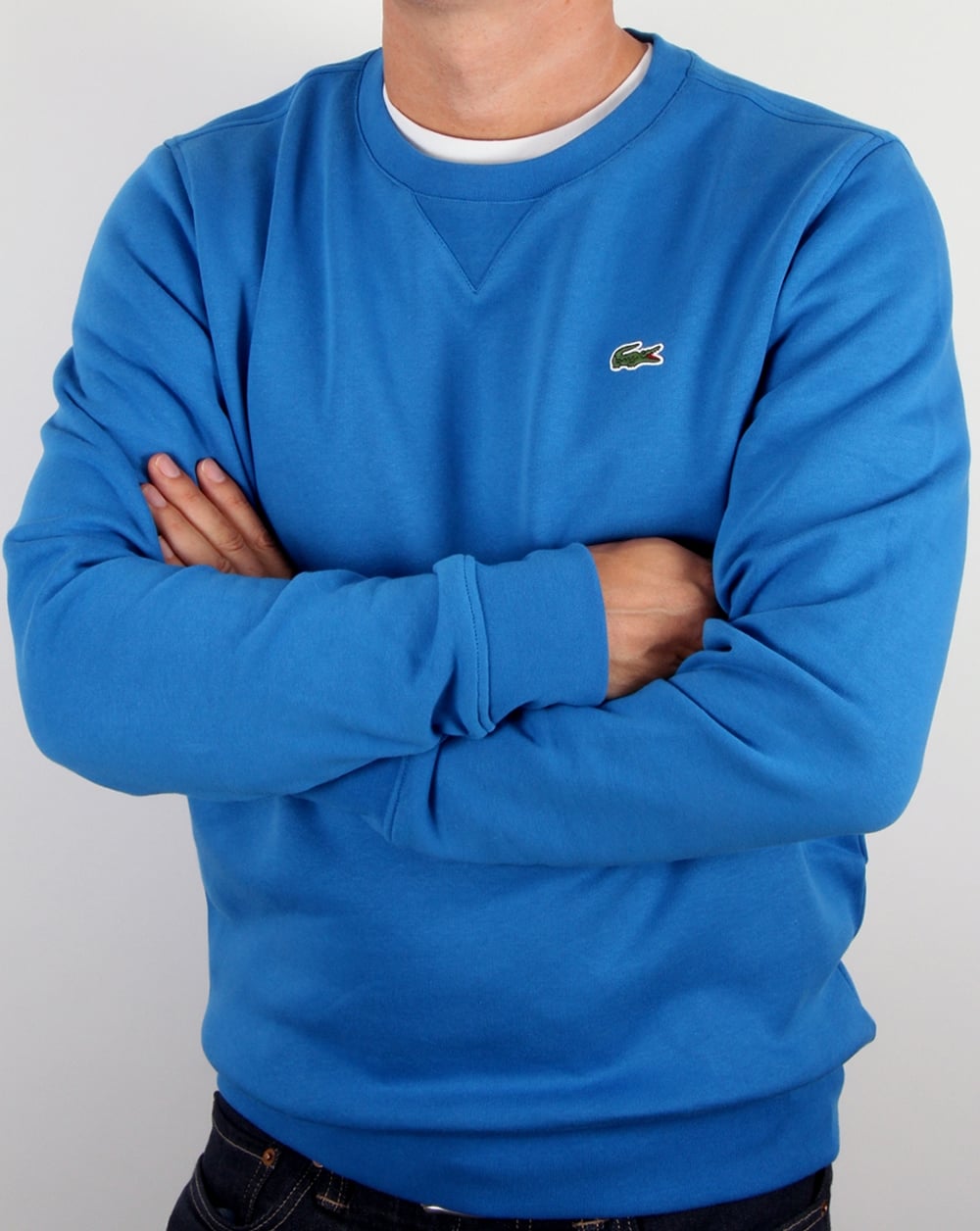 Lacoste – Sweatshirt mit Rundhalsausschnitt, Tintenblau