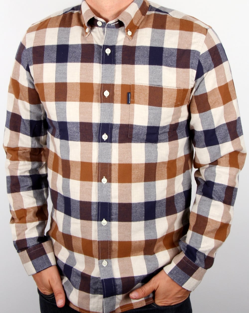 Aquascutum Marcus Karohemd Vicuna