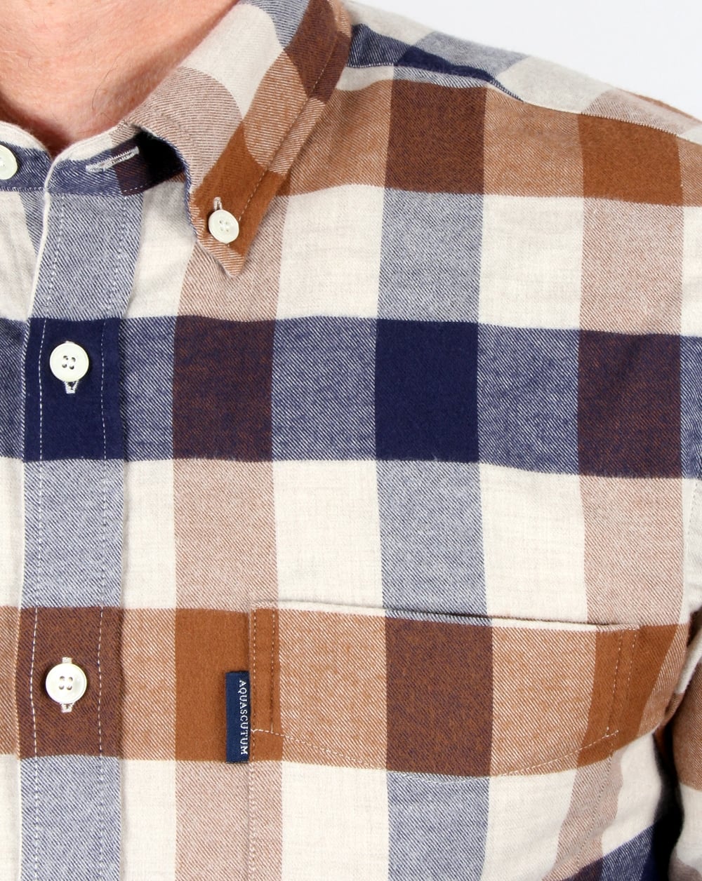 Aquascutum Marcus Karohemd Vicuna
