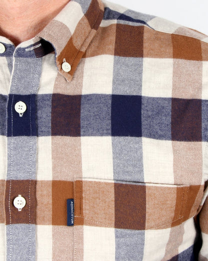 Aquascutum Marcus Karohemd Vicuna