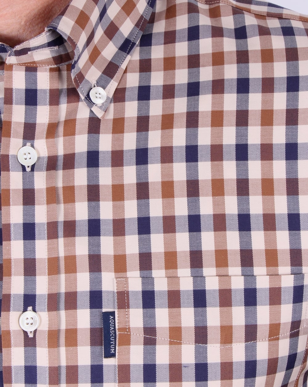 Aquascutum Emsworth Karohemd Vicuna