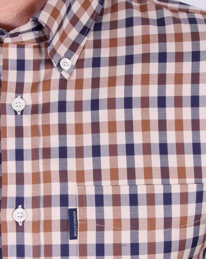 Aquascutum Emsworth Karohemd Vicuna