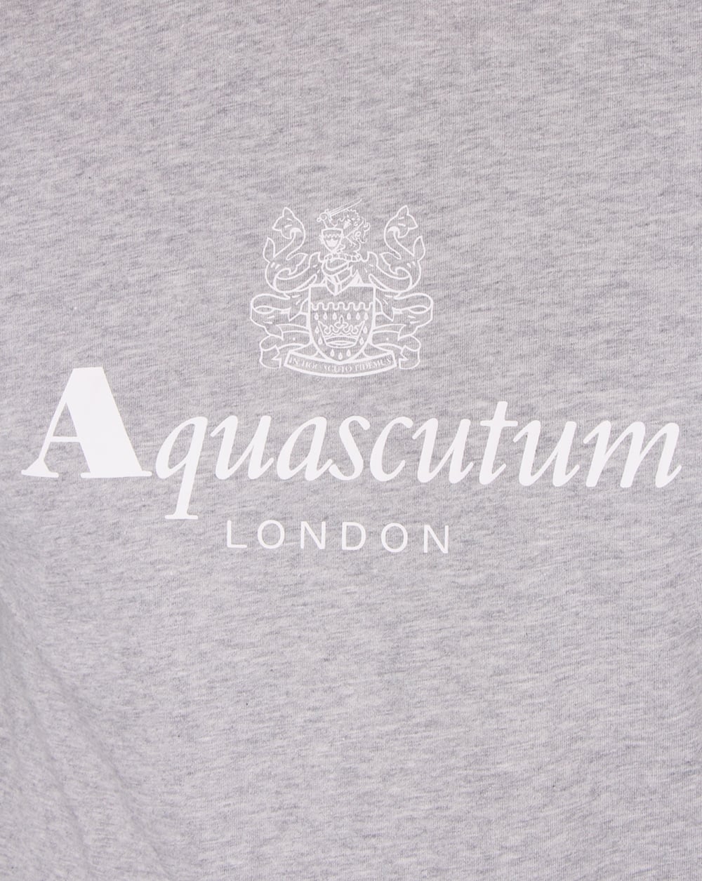 Aquascutum Langarm-T-Shirt Graumeliert