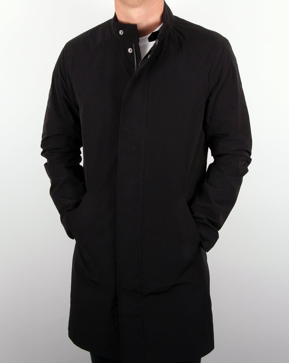 Pretty Green Millan Mac Schwarz
