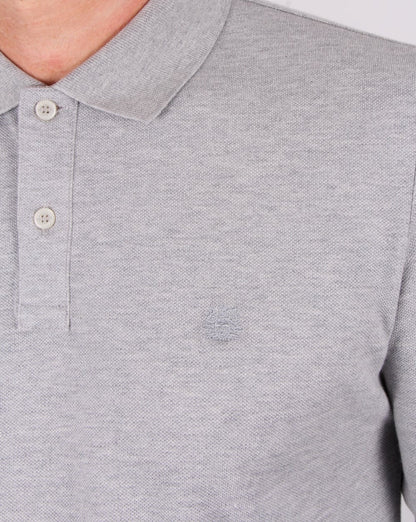 Aquascutum Hilton Langarm-Poloshirt Grau