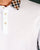 Aquascutum Nathan Check Collar Long Sleeve Polo Shirt White
