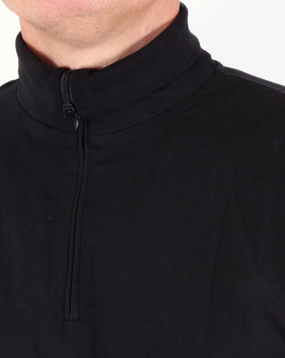 Marshall Artist Rollkragenpullover mit Reißverschluss, Schwarz