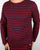 Armor-lux Classic Ls Breton T-shirt Navy/dark Red