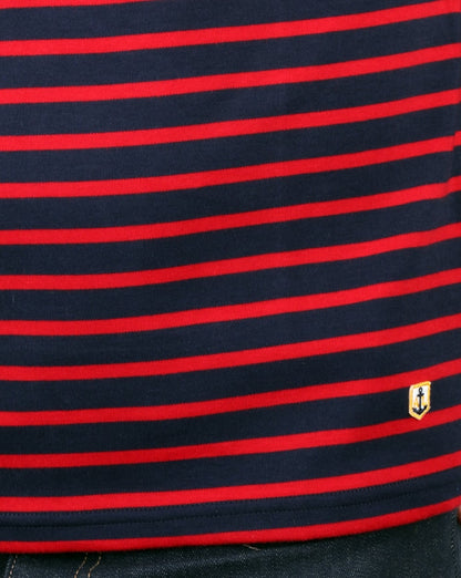 Armor-lux Classic Ls Breton T-Shirt Marineblau/Dunkelrot