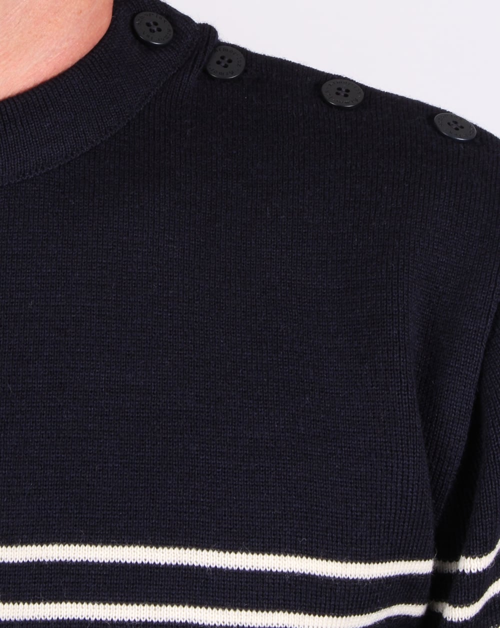 Armor-lux Dumet Gestreifter Matrosenpullover Reiches Marineblau/Natur