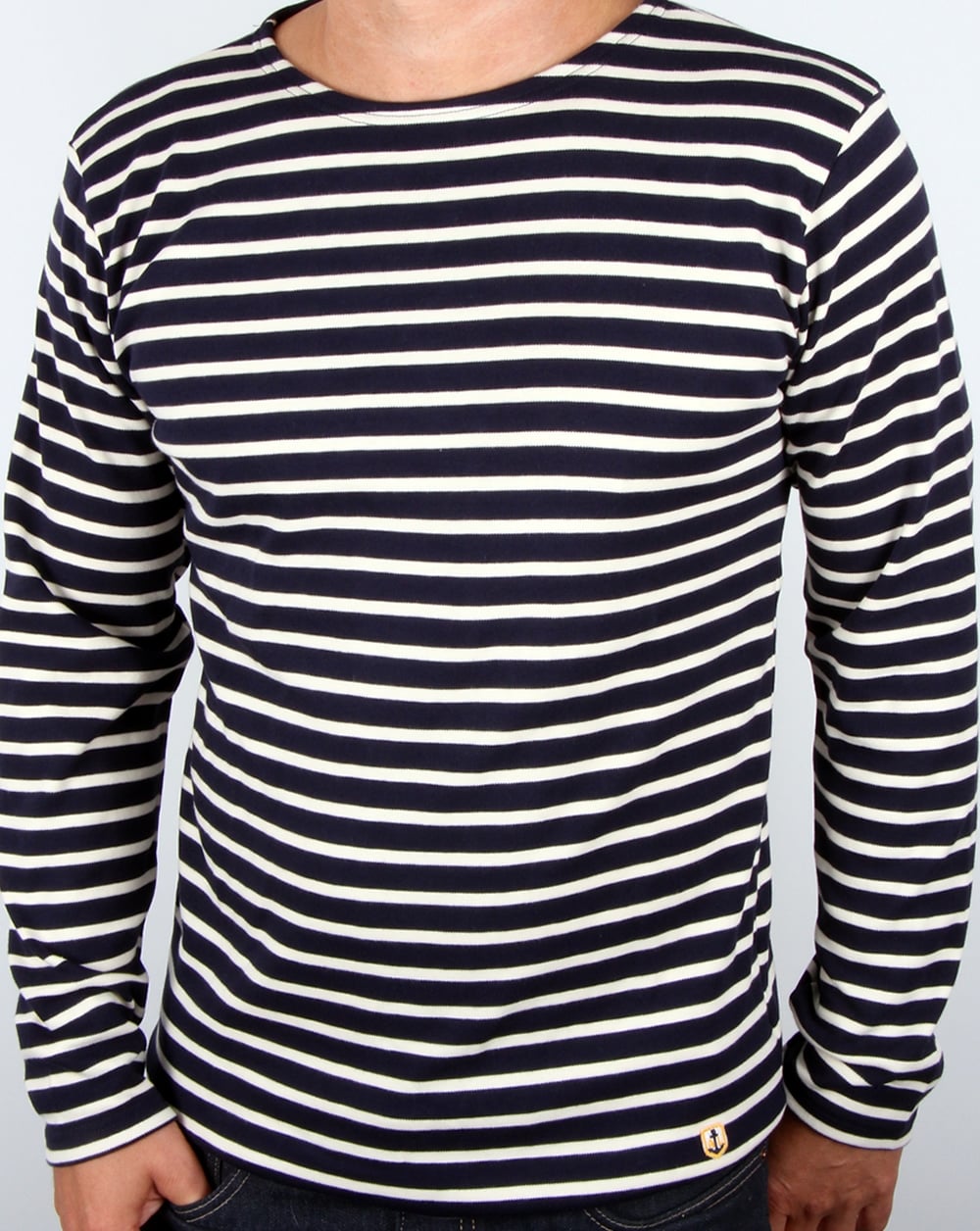 Armor-lux Mariniere L/s Striped T-shirt Navy/ecru