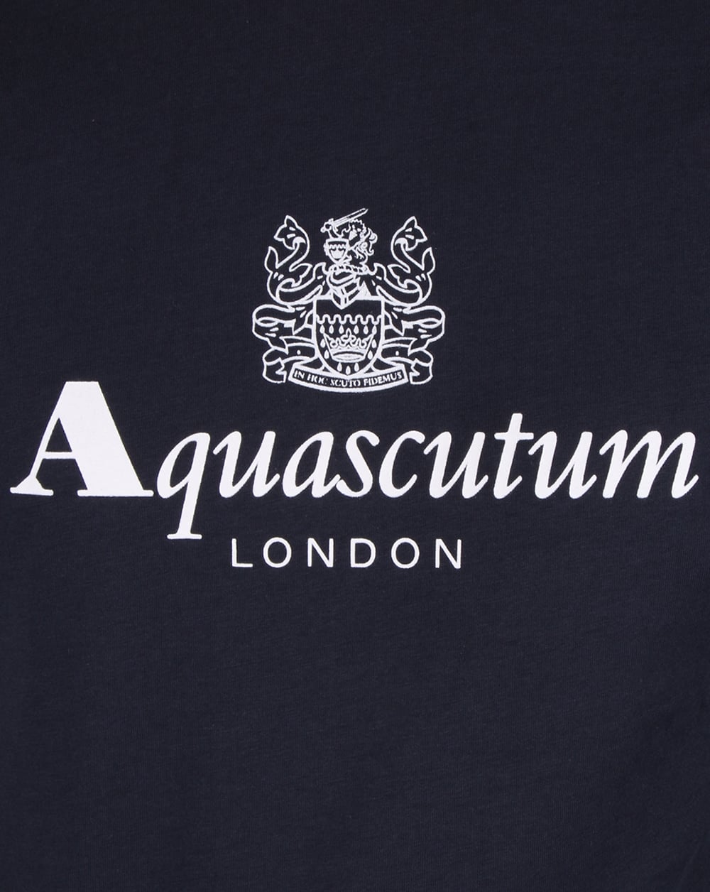 Aquascutum Langarm-T-Shirt Marineblau
