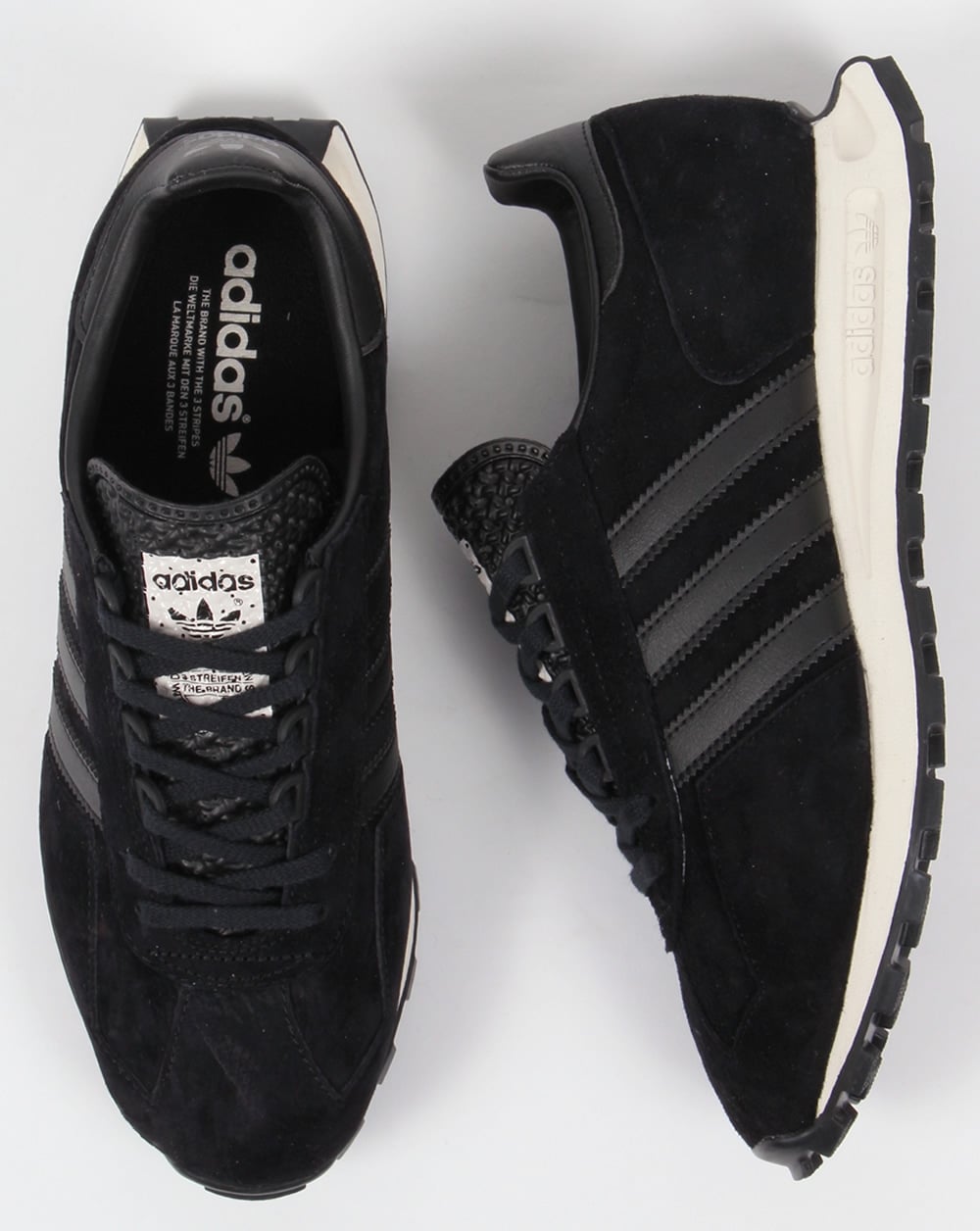 Adidas Formel 1 Sneaker Schwarz/Weiße Sohle