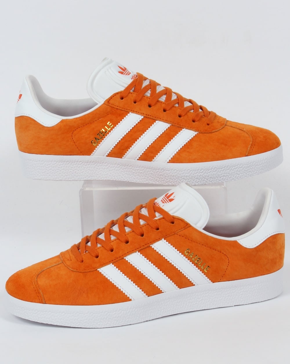 Adidas Gazelle Sneakers Dunkelorange/Weiß