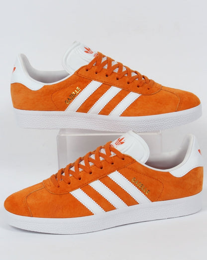 Adidas Gazelle Sneakers Dunkelorange/Weiß