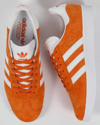 Adidas Gazelle Sneakers Dunkelorange/Weiß