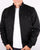 Luke Fluff Nut Funnel Neck Bomber Jacket Black