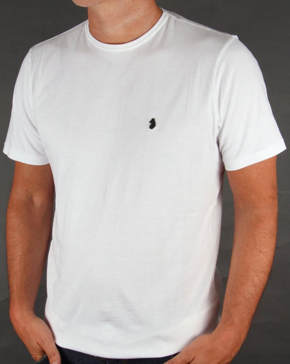 Luke – New Charmer – Schmal geschnittenes T-Shirt in Weiß