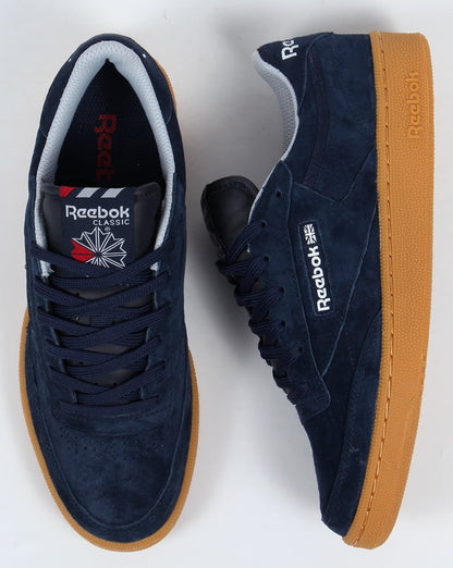 Reebok Club C 85 Indoor-Turnschuhe Marineblau/Gummi