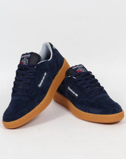 Reebok Club C 85 Indoor-Turnschuhe Marineblau/Gummi