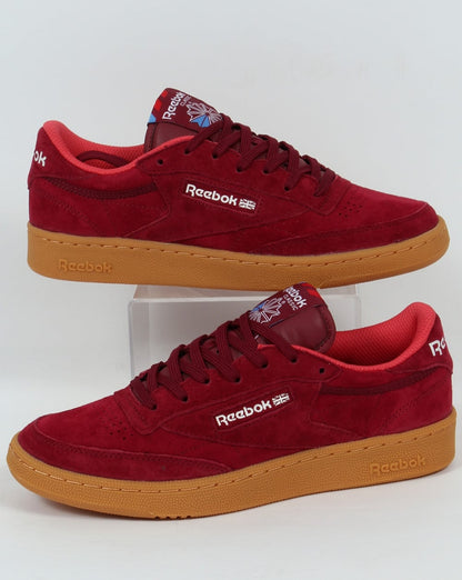Reebok Club C 85 Indoor-Sneaker Burgund/Gummi