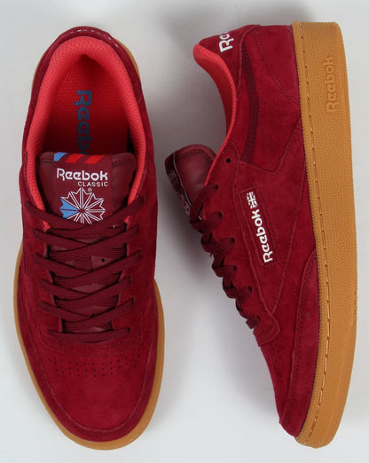 Reebok Club C 85 Indoor-Sneaker Burgund/Gummi