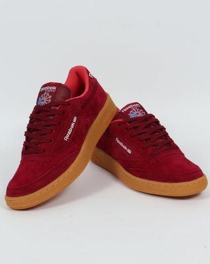 Reebok Club C 85 Indoor-Sneaker Burgund/Gummi