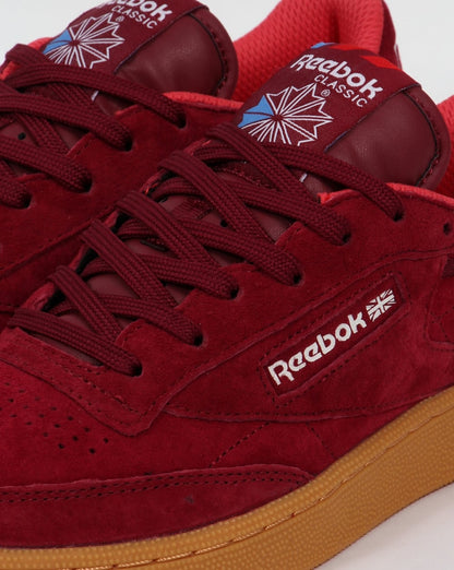 Reebok Club C 85 Indoor-Sneaker Burgund/Gummi