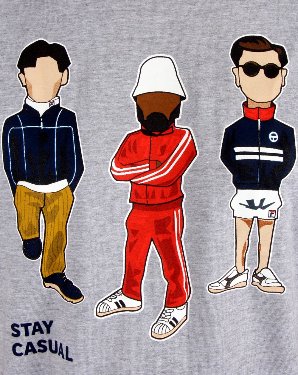 80s Casual Classics Minty Stay Casual T-Shirt Grau