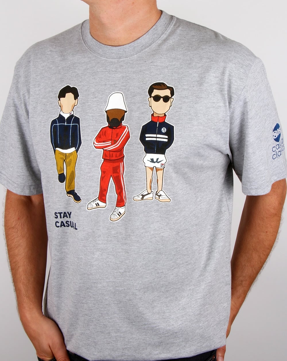 80s Casual Classics Minty Stay Casual T-Shirt Grau