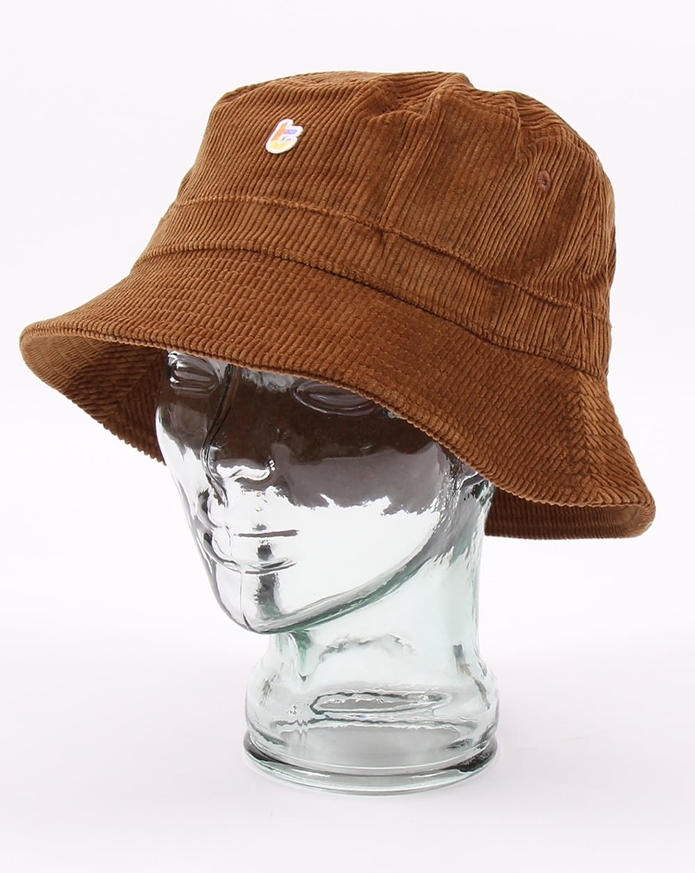 Tuktuk Cord Logo Bucket Hat Hellbraun