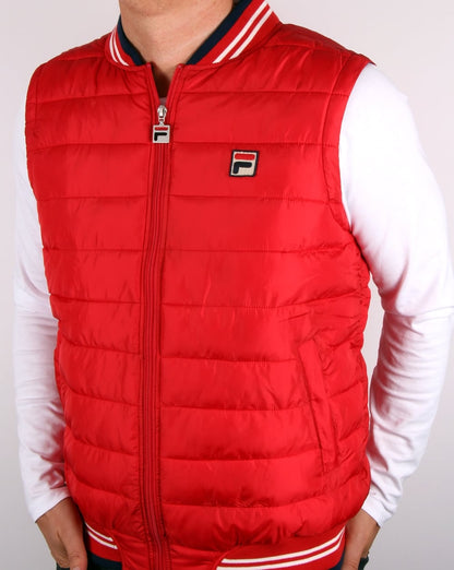 Fila Vintage Canapine Gilet Rot