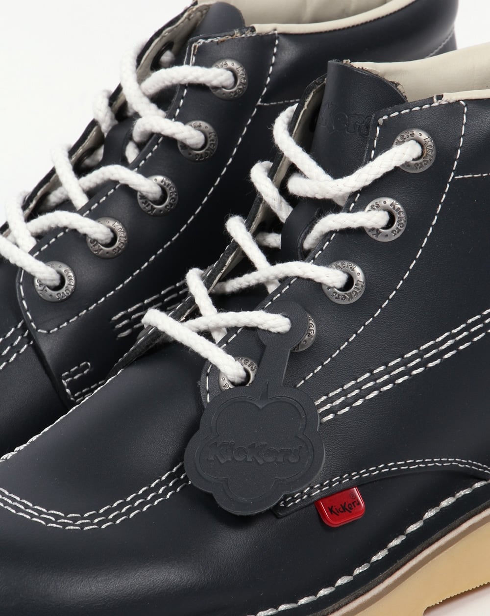 Kickers – Kick Hi – Marineblaue Lederstiefel