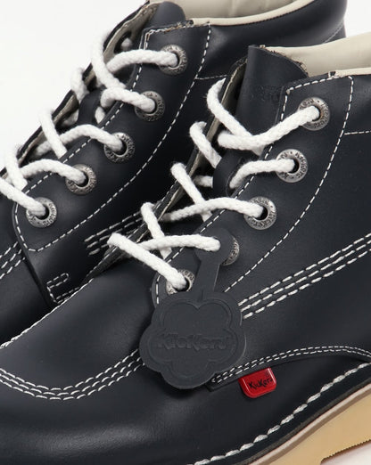 Kickers – Kick Hi – Marineblaue Lederstiefel