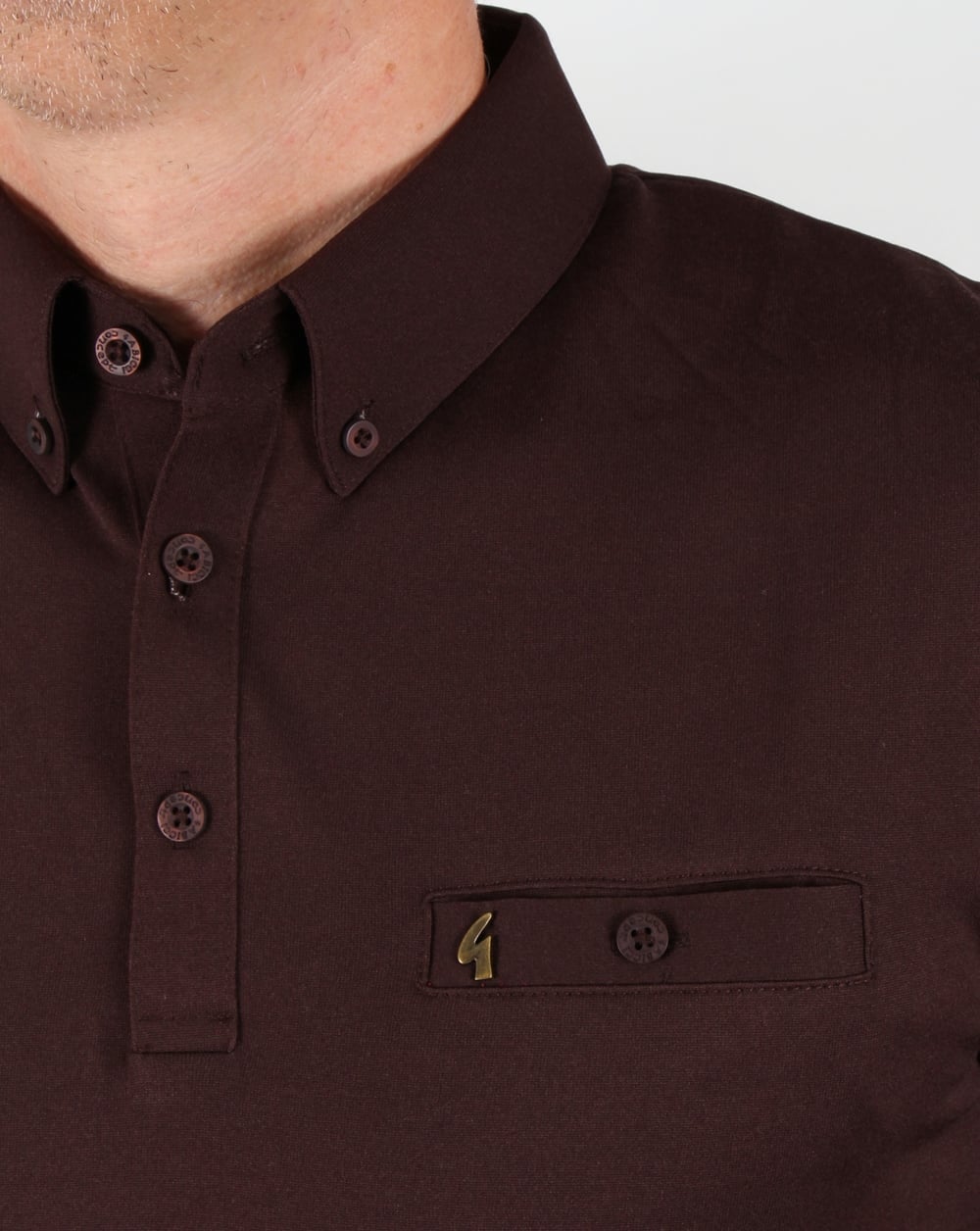 Gabicci Vintage Polo Shirt Coffee